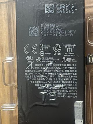 Batería iPhone 13 mini Original Apple