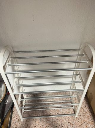 Zapatero 4 baldas metal y plástico