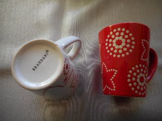 Tazzoni mug Brandani rosso e bianco