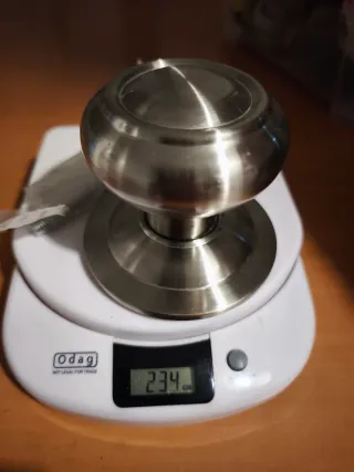 Pomo Puerta Eurolaton Níquel Satinado Nuevo