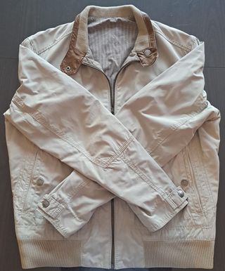 Cazadora Harrington Massimo Dutti Beige Talla M