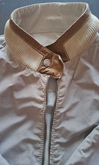 Cazadora Harrington Massimo Dutti Beige Talla M