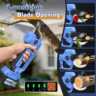 Tijeras Eléctricas 21V 4000mAh + 2 Baterías