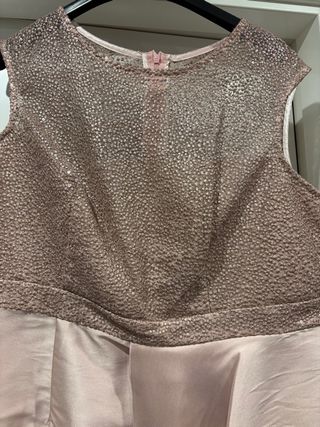 Vestido de fiesta rosa. Talla 46