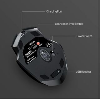 Ratón INPHIC Bluetooth Recargable Trimodo