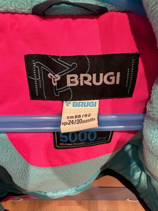 Conjunto chaqueta y pantalon nieve de niña-Brugi