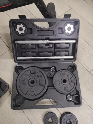 Maletas de pesas y mancuernas