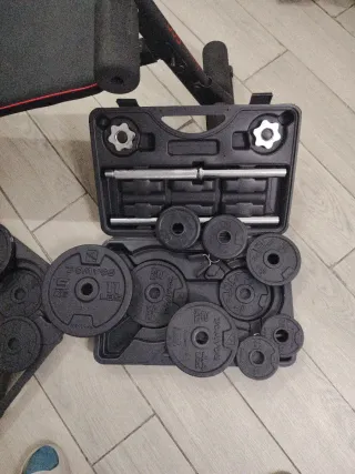 Maletas de pesas y mancuernas