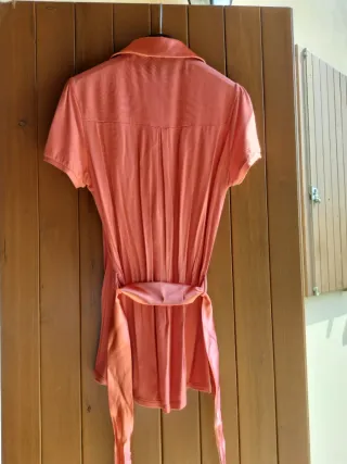 Camicetta donna viscosa arancione/rosa 44