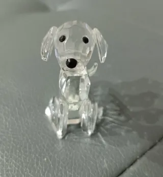 Statuina Cagnolino in vetro cristallo