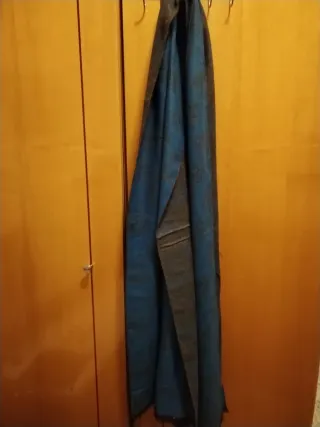 Bufanda/Pañuelo Turquesa y Gris