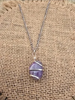 Collar Plata Amatista J.E.
