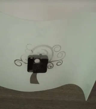 Orologio da appoggio in vetro