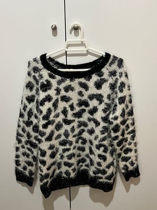 Jersey animal print con lentejuelas