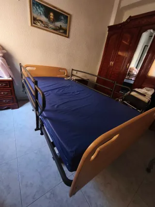 Cama articulada madera y tela