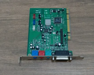Placa de Som antiga Aztech PCI 64-Q3D