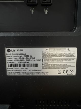 Televisor LG Negro 44 va con su tdt