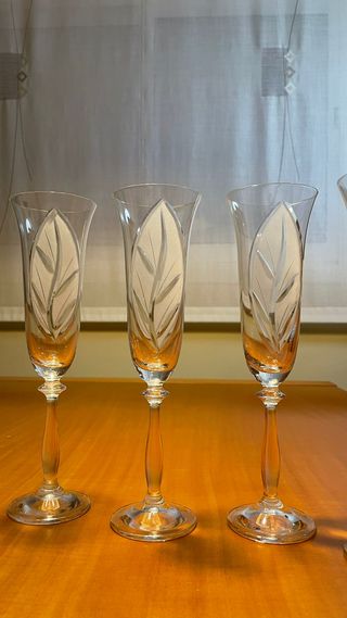 Juego 6 copas elegantes