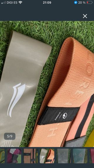 Lote bandas y pesas arrastre