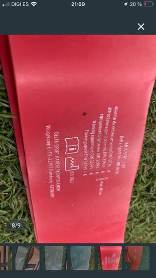 Lote bandas y pesas arrastre