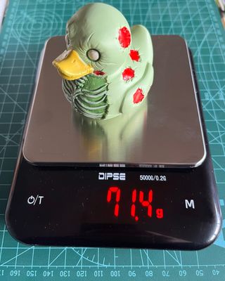 Pato Zombie Esqueleto Cuerpo Verde Decoración