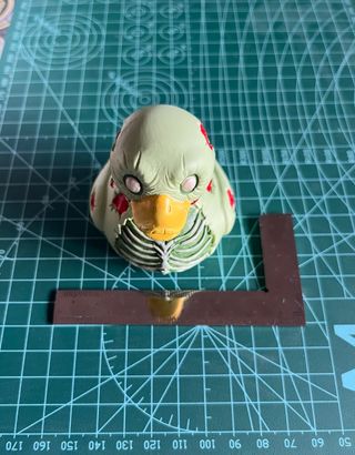 Pato Zombie Esqueleto Cuerpo Verde Decoración