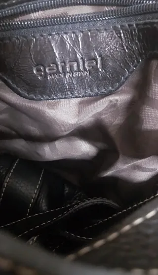 Bolso Piel Vintage Garniel Negro