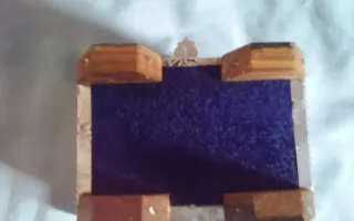 Cofre caja joyero en metal repujado VINTAGE