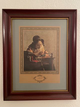 Reproducción de “La Dentellière” de Johannes Verme