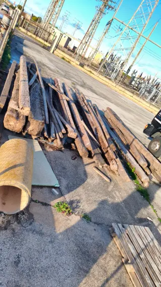 Vigas de madera antiguas