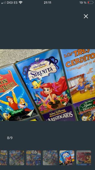 Lote VHS Disney