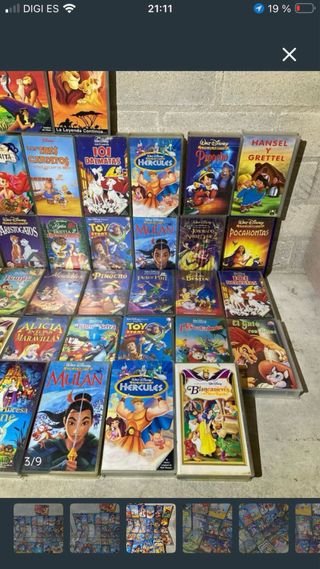 Lote VHS Disney