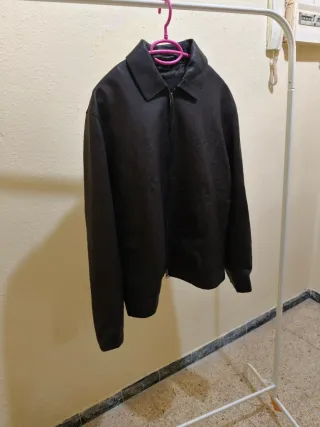 Chaqueta Piel Massimo Dutti Negra Nueva