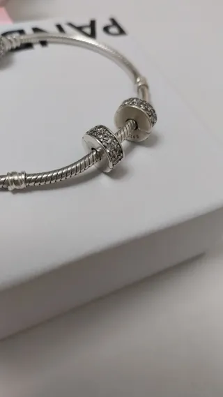 Lote 2 charms separadores Pandora.