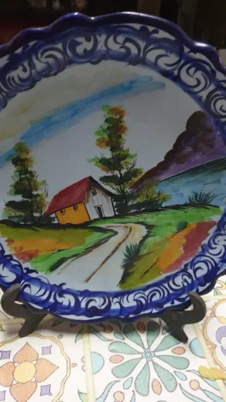 Prato de decoração Alcobaça 35 anos