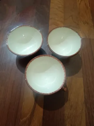 Lote 3 Tazas Pequeñas Henriot Quimper