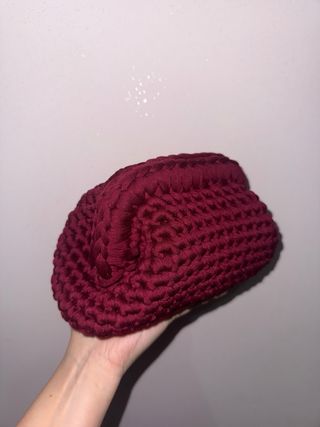 Clutch bordeaux uncinetto