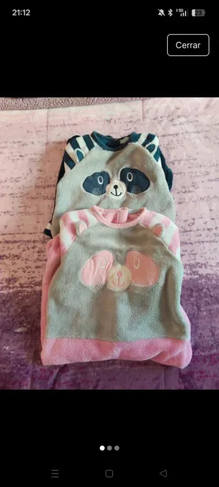 Pack 2 pijamas bebé talla 2 super gorditos