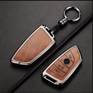 Funda Llaves Coche BMW Cuero Marrón