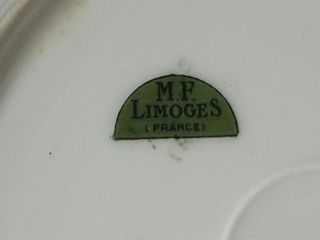 🇫🇷 Limoges platos postre porcelana antiguos