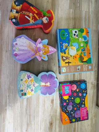 Lote de 5 Puzles Infantiles Djeco
