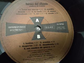 Vinilo Héroes del Silencio - Senderos de Traición