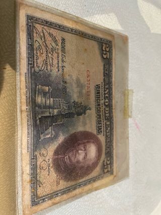 Lote de billetes antiguos españoles y extranjeros