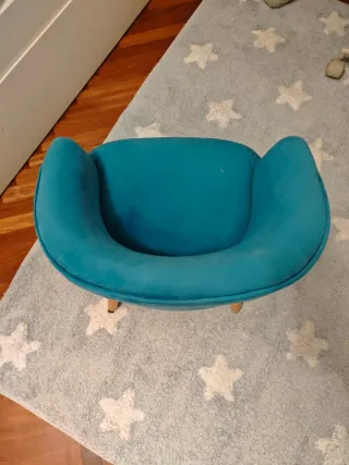 Butaca infantil azul verdoso