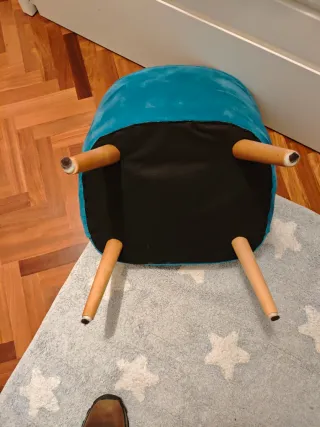 Butaca infantil azul verdoso