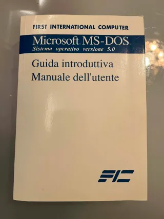Guida introduttiva Microsoft MS DOS 5.0