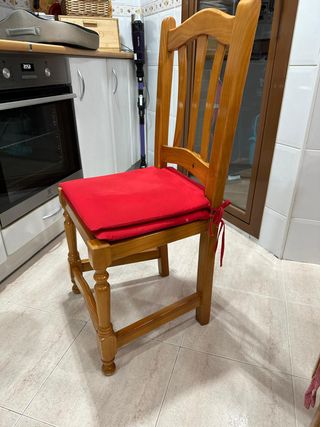 Mesa de cocina madera pino + 3 sillas