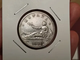 Monedas de Plata España 1870 y 1871