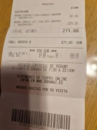 Radiador Cerámico Gabarrón Blanco