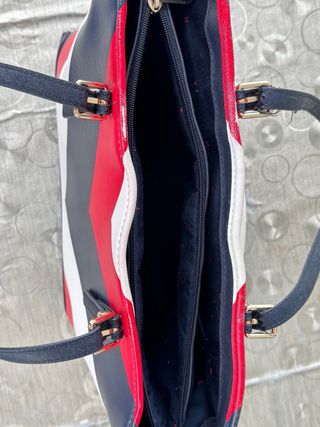 Bolso Tommy Hilfiger Rayas Azul Rojo Blanco